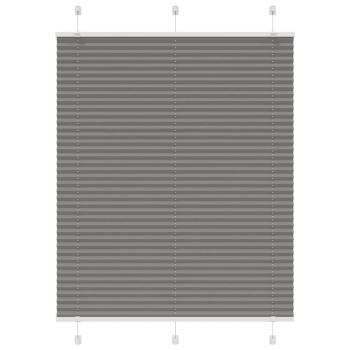 ARDEBO.de - Plissee Anthrazit 110x150 cm Stoffbreite 109,4 cm Polyester