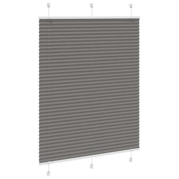 Plissee Anthrazit 110x150 cm Stoffbreite 109,4 cm Polyester