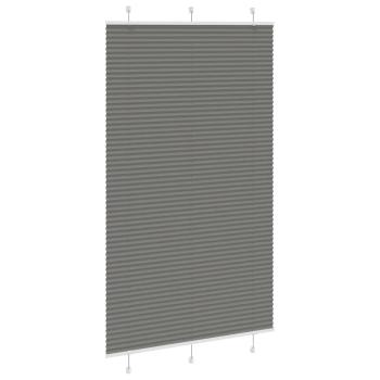 Plissee Anthrazit 120x200 cm Stoffbreite 119,4 cm Polyester