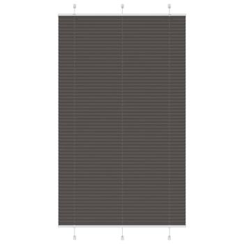 ARDEBO.de - Plissee Schwarz 120x200 cm Stoffbreite 119,4 cm Polyester