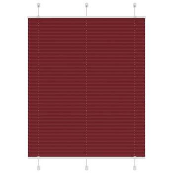 ARDEBO.de - Plissee Bordeauxrot 105x100 cm Stoffbreite 104,4 cm Polyester