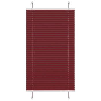 ARDEBO.de - Plissee Bordeauxrot 80x150 cm Stoffbreite 79,4 cm Polyester