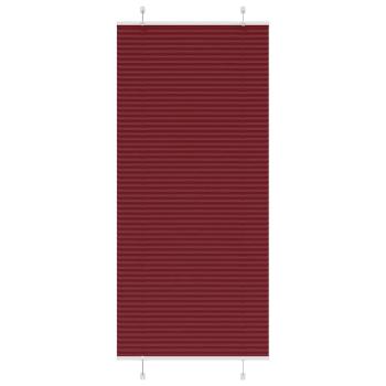 ARDEBO.de - Plissee Bordeauxrot 100x200 cm Stoffbreite 99,4 cm Polyester