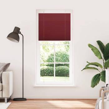 Plissee Bordeauxrot 90x200 cm Stoffbreite 89,4 cm Polyester
