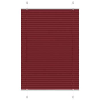 ARDEBO.de - Plissee Bordeauxrot 90x150 cm Stoffbreite 89,4 cm Polyester