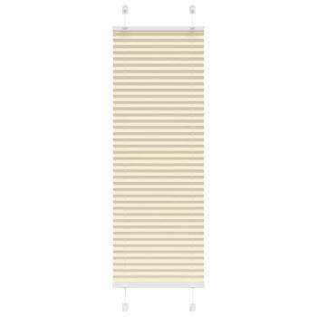 ARDEBO.de - Plissee Creme 50x100 cm Stoffbreite 49,4 cm Polyester