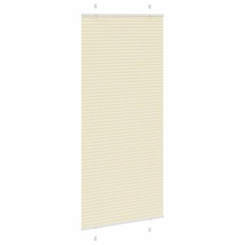 Plissee Creme 95x200 cm Stoffbreite 94,4 cm Polyester