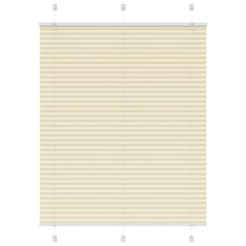 ARDEBO.de - Plissee Creme 110x100 cm Stoffbreite 109,4 cm Polyester