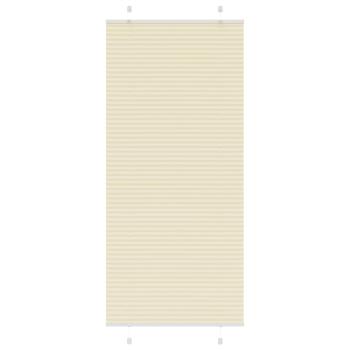 ARDEBO.de - Plissee Creme 85x200 cm Stoffbreite 84,4 cm Polyester