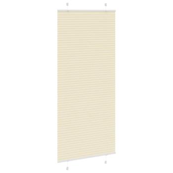 Plissee Creme 85x200 cm Stoffbreite 84,4 cm Polyester