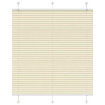 ARDEBO.de - Plissee Creme 120x100 cm Stoffbreite 119,4 cm Polyester