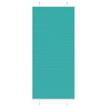 ARDEBO.de - Plissee Petrolgrün 95x200 cm Stoffbreite 94,4 cm Polyester