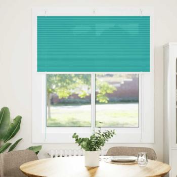 ARDEBO.de - Plissee Petrolgrün 120x150 cm Stoffbreite 119,4 cm Polyester