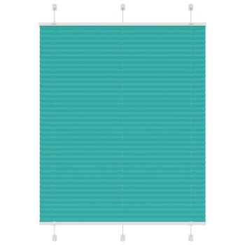 ARDEBO.de - Plissee Petrolgrün 105x150 cm Stoffbreite 104,4 cm Polyester