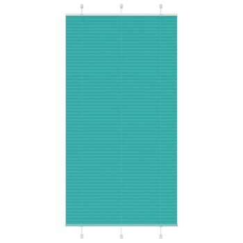 ARDEBO.de - Plissee Petrolgrün 105x200 cm Stoffbreite 104,4 cm Polyester