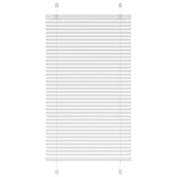ARDEBO.de - Plissee Weiß 80x150 cm Stoffbreite 79,4 cm Polyester