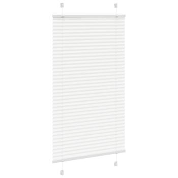 Plissee Weiß 80x150 cm Stoffbreite 79,4 cm Polyester