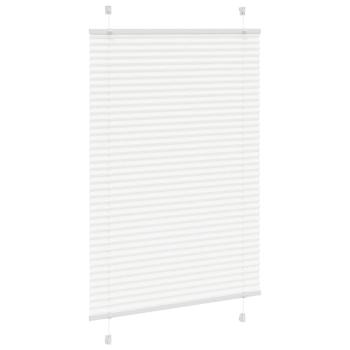Plissee Weiß 85x100 cm Stoffbreite 84,4 cm Polyester