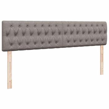 Ottoman-Bett mit Matratze Taupe 180x200 cm Stoff
