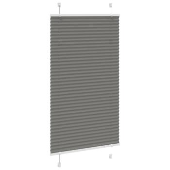 Plissee Anthrazit 75x100 cm Stoffbreite 74,4 cm Polyester
