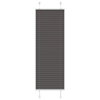 ARDEBO.de - Plissee Schwarz 40x100 cm Stoffbreite 39,4 cm Polyester