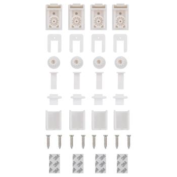 Plissee Schwarz 40x100 cm Stoffbreite 39,4 cm Polyester