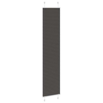 Plissee Schwarz 45x200 cm Stoffbreite 44,4 cm Polyester