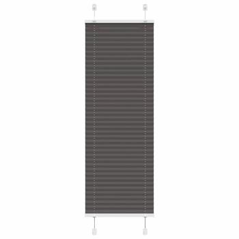 ARDEBO.de - Plissee Schwarz 50x100 cm Stoffbreite 49,4 cm Polyester