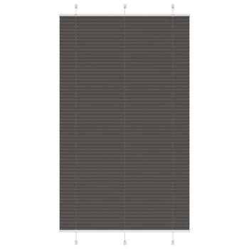 ARDEBO.de - Plissee Schwarz 115x200 cm Stoffbreite 114,4 cm Polyester
