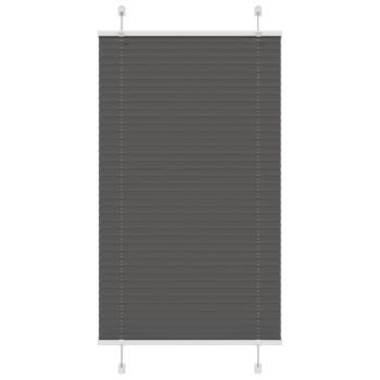 ARDEBO.de - Plissee Schwarz 70x150 cm Stoffbreite 69,4 cm Polyester