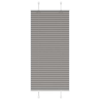 ARDEBO.de - Plissee Anthrazit 65x150 cm Stoffbreite 64,4 cm Polyester