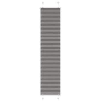 ARDEBO.de - Plissee Anthrazit 45x200 cm Stoffbreite 44,4 cm Polyester