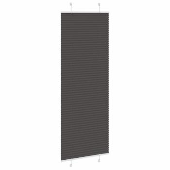 Plissee Schwarz 70x200 cm Stoffbreite 69,4 cm Polyester
