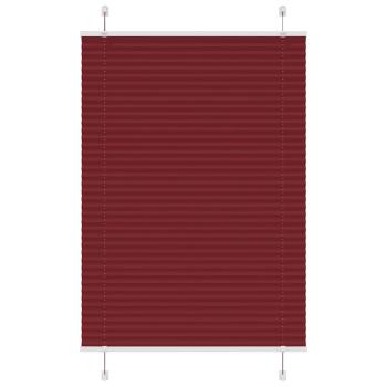 ARDEBO.de - Plissee Bordeauxrot 95x100 cm Stoffbreite 94,4 cm Polyester