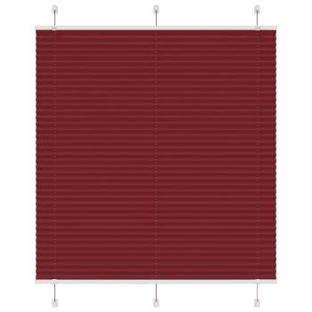 ARDEBO.de - Plissee Bordeauxrot 115x100 cm Stoffbreite 114,4 cm Polyester