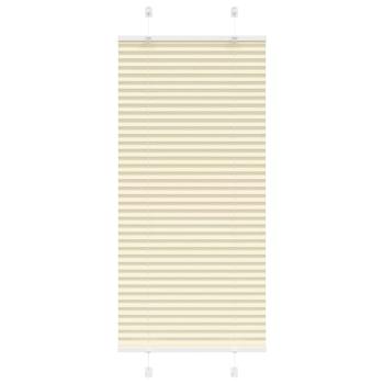 ARDEBO.de - Plissee Creme 60x100 cm Stoffbreite 59,4 cm Polyester