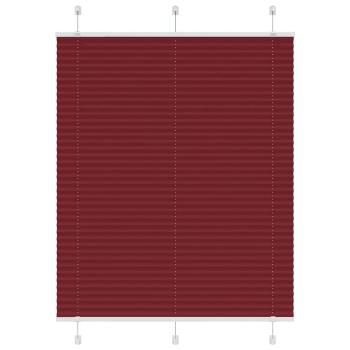 ARDEBO.de - Plissee Bordeauxrot 105x150 cm Stoffbreite 104,4 cm Polyester