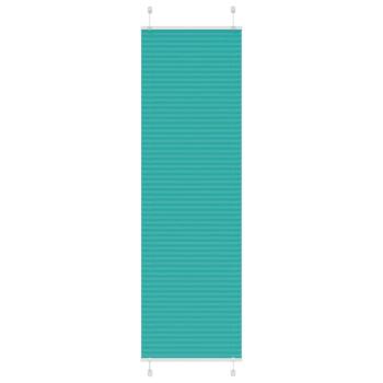 ARDEBO.de - Plissee Petrolgrün 60x200 cm Stoffbreite 59,4 cm Polyester