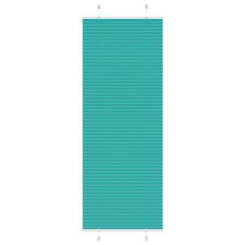 ARDEBO.de - Plissee Petrolgrün 80x200 cm Stoffbreite 79,4 cm Polyester