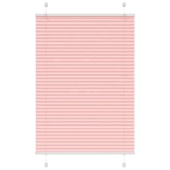 ARDEBO.de - Plissee Rosa 100x100 cm Stoffbreite 99,4 cm Polyester