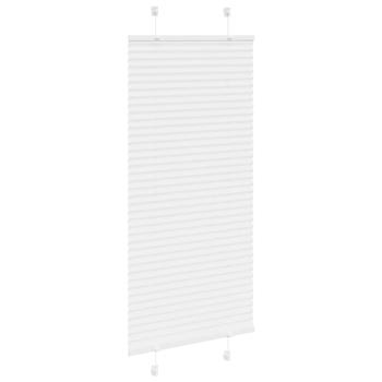 Plissee Weiß 65x150 cm Stoffbreite 64,4 cm Polyester