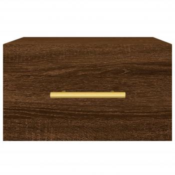 Wand-Nachttisch Braun Eichen-Optik 35x35x20 cm