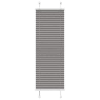 Plissee Anthrazit 50x100 cm Stoffbreite 49,4 cm Polyester