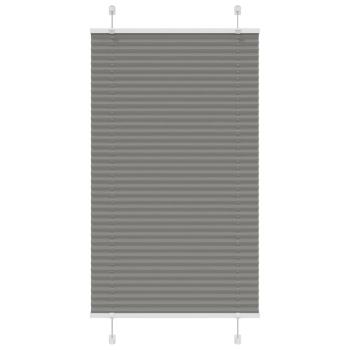 Plissee Anthrazit 80x100 cm Stoffbreite 79,4 cm Polyester