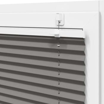 Plissee Anthrazit 80x100 cm Stoffbreite 79,4 cm Polyester