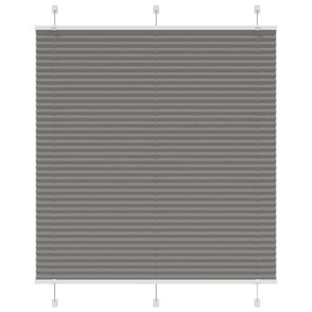 Plissee Anthrazit 115x100 cm Stoffbreite 114,4 cm Polyester