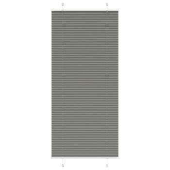 ARDEBO.de - Plissee Anthrazit 95x200 cm Stoffbreite 94,4 cm Polyester