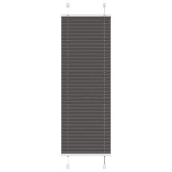 ARDEBO.de - Plissee Schwarz 45x100 cm Stoffbreite 44,4 cm Polyester
