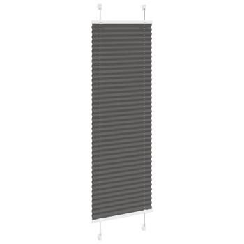Plissee Schwarz 45x100 cm Stoffbreite 44,4 cm Polyester