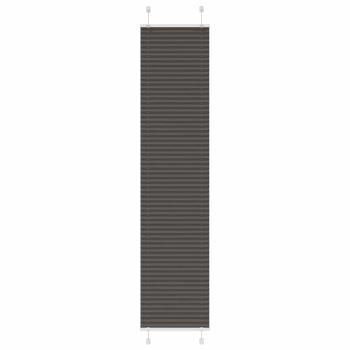 ARDEBO.de - Plissee Schwarz 40x200 cm Stoffbreite 39,4 cm Polyester